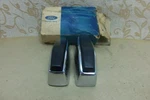 Nos Genuine Ford Chrome Bumper Guard Overriders # 72EB-17858-BA / 1503223. Fixed Price $389.99.