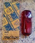 Oem Nos Gm Red Glass Tail Light Lamp Lens # 924809 / Fits 1940 Roadmaster. Fixed Price $23.99.