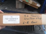 Nos Ford Taurus Seal Rubber Weatherstripping Sho 1990 1991 1995 94 93 92 Mercury. Fixed Price $150.00.