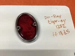 1930 Early Chevy Do-ray Red Glass Lens And Bezel Tiger-ey 1252 Chevrolet. Fixed Price $39.95.