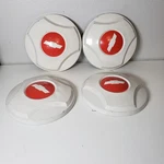 Chevy Nos 1964 G10 1/8 Luv Pickup 1972 To 1989 Dish Hub Caps Oem White Red. Fixed Price $449.55.
