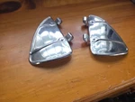 Vintage Style Polish Stainless Steel Breezies Wing Window Air Deflector. Fixed Price $20.00.