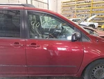 2009 Sienna Right Passenger Side Front Door Assembly Color: Red 3Q3. Fixed Price $520.00.