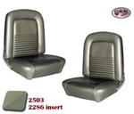 1967 Mustang Front Bucket Seat Upholstery - Ivy Gold By Tmi Made In Stock!. Fixed Price $448.88.