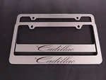 2 Cadillac Plastic Chrome Color License Plate Frame. Fixed Price $19.99.