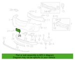 Dark Smoke Gray Front License Plate Bracket - Genuine Gm (25798733). Fixed Price $14.99.