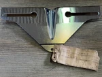 Dodge Plymouth Desoto Chrysler Nos Mopar Chrome License Plate Bracket 1314082. Fixed Price $75.00.