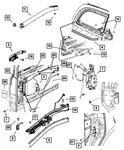 Genuine Mopar Sliding Door Catch Right 5109544AC. Fixed Price $259.70.