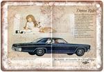 Metal Sign - 1966 Chevrolet Impala Auto Ad Vintage Look Reproduction A10440. Fixed Price $36.95.