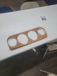 1969 Mustang Shelby Orig Deluxe Decor Dash Teak Woodgrain Gauge Panel Overlay. Fixed Price $229.99.