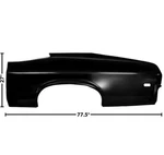 1968 1969 Chevy Nova Quarter Panel Skin Left Driver Side Edp Coated Dii. Fixed Price $476.95.