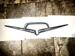 1956 Ford Trunk Chrome Vee Emblem Sunliner Crown Victoria Etc. Fixed Price $45.00.