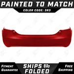 New Painted *3R3 Red* Rear Bumper Cover Fascia For 2007-2011 Toyota Camry V6. Fixed Price $430.99.
