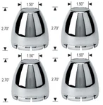 4 Deal 3.25" Bore Replaces GMC-167 Dome Bullet Wheel Rim Chrome Center Caps. Fixed Price $29.99.