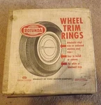 Nos 1960/ Ford,galaxie,mercury,falcon Rotunda 14"WHITE Trim Ring Kit C5AZ-1211-B. Fixed Price $150.00.