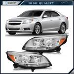 For Chevy Malibu 2013-2015 Chrome Housing Projector Headlights W/bulbs Pair. Fixed Price $139.99.
