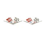 Trim Parts 2160 1962-63 Fits Chevrolet Full Size Front Fender Emblem. Fixed Price $75.99.