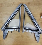 1963-64 Ford Galaxie 500 Left Driver Pass Right Vent Window Glass And Frame Set. Fixed Price $225.00.