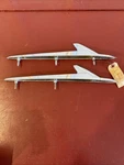 1961 Ford Falcon Front Fender Top Ornament Guides Oem. Fixed Price $124.99.