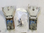 White Rear Left Door Hinges Set Fits 1999-2007 Ford F250 F350 Super Cab. Fixed Price $44.00.