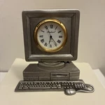 Hudson Creek Fine Pewter Computer Clock 3605(4 X ) Quartznib/nos Nice Gift. Fixed Price $19.99.
