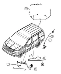 Genuine Mopar Sliding Door Right Wiring 68079960AC. Fixed Price $122.85.