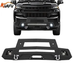 Black Front Bumper W/winch Plate & Led Lights For 2019-2022 Chevy Silverado 1500. Fixed Price $299.00.