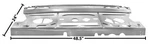 1968-72 Chevelle Package Shelf Panel W/reinforcment. Fixed Price $366.76.