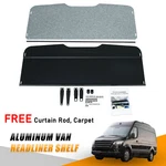 Aluminum Van Headliner Shelf For 19-24 Mercedes Sprinter W/ Curtain Rod, Carpet. Fixed Price $149.99.