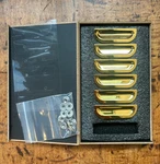 Chevy Fender Louvers Gold New 1957 Chevrolet. Fixed Price $57.85.