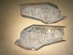 Corvette Bracket Frame To Crossmember Extension Arm Pair Gm Oem 69 70 71 72. Fixed Price $270.00.