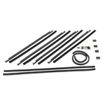 1931 Slant Windshield Rear Doors & 1/4 Window Glass Run Kit A-56791-B. Fixed Price $149.95.