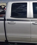 14-18 Sierra Silverado Passenger Rear Double Cab Door Assembly Glass Gan. Fixed Price $678.81.