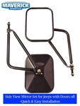 For Jeep Wrangler Cj Yj Jk Jl Off-road Side View Mirrors Door Hinge Set. Fixed Price $19.00.