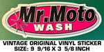Mr. Wash - Vintage Original Vinyl Decal Sticker Motorcycles. Fixed Price $9.39.