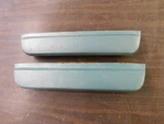 Nos Oem Ford 1964 Galaxie 500 Xl Interior 2 Door Arm Rests Silver Blue Pair. Fixed Price $159.00.
