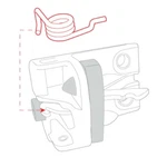 Vw Bus 68-79 Sliding Door Catch Spring! Tough Find! Free Ship!. Fixed Price $11.95.