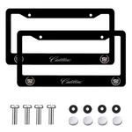 2PC Cadillac Black License Frames Car Plate Holder. Fixed Price $27.99.