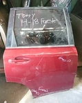 14-18 Forester Passenger/right, Rear (rr) Door Red Oem W/o Hinges. Fixed Price $297.50.